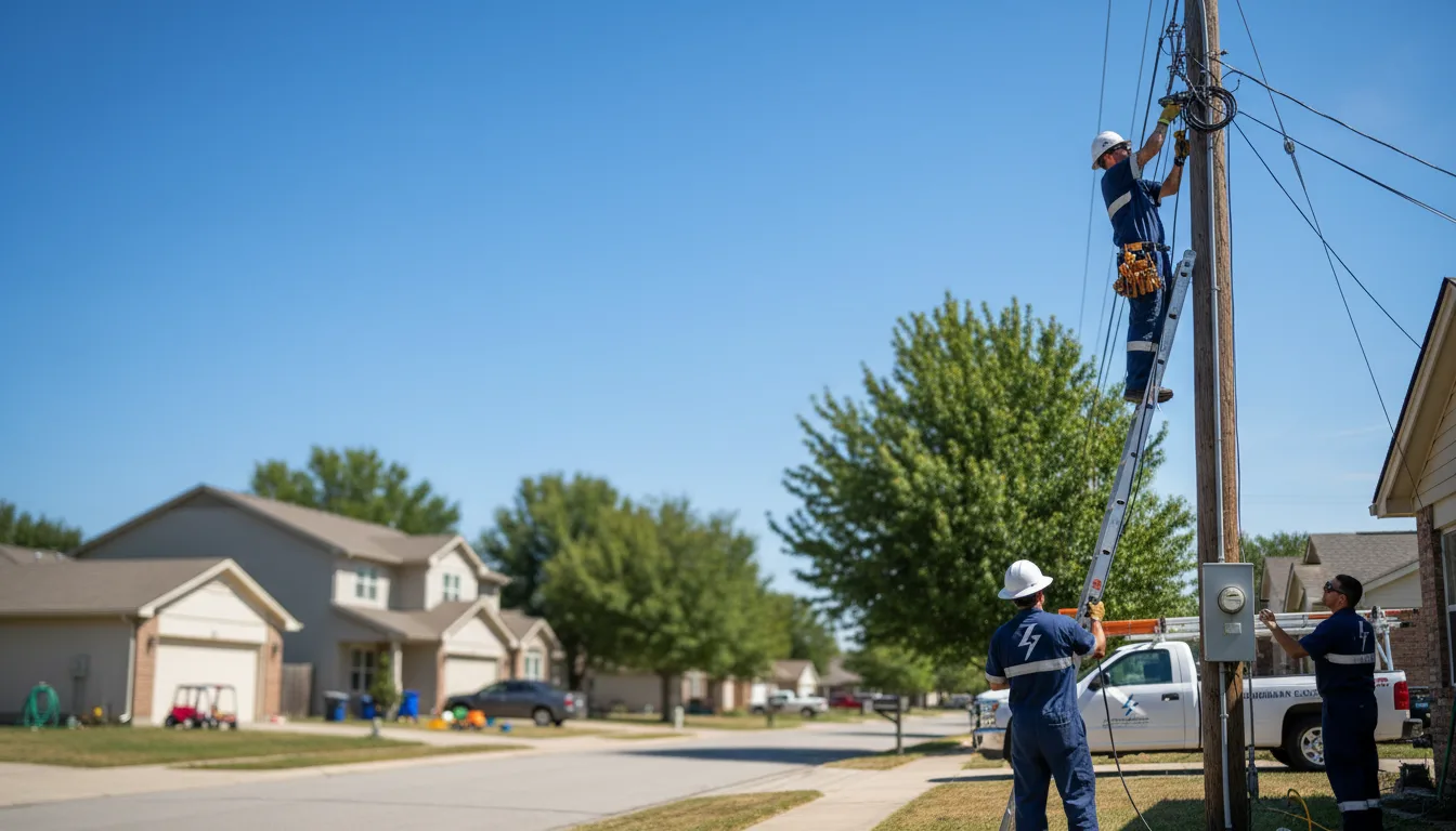 Residential electrician providing installation services in Elliott, IL